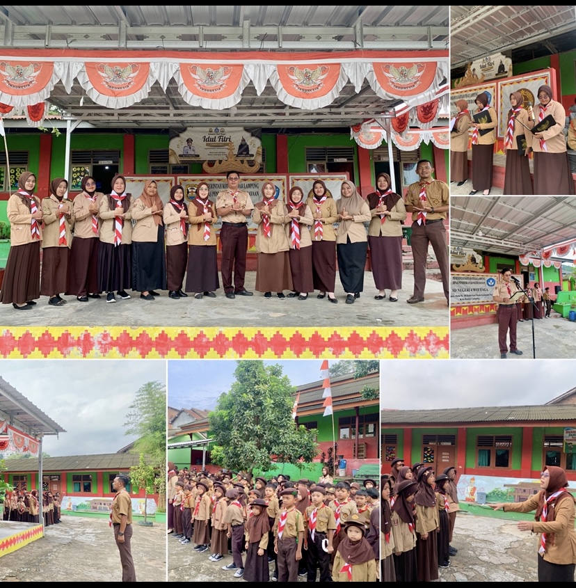 Gambar Berita: Upacara Memperingati Hari Pramuka Ke-64 SDN 4 Way Laga