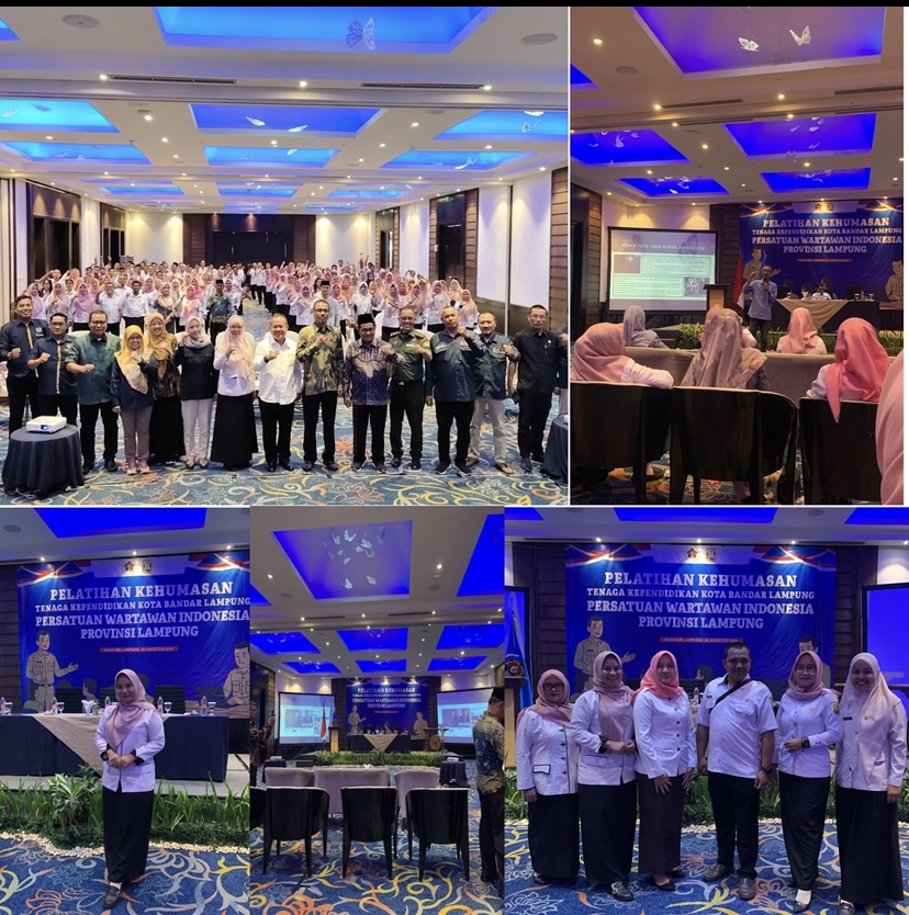 Gambar Berita: 200 Tenaga Kependidikan Bandar Lampung Mengikuti Pelatihan Kehumasan PWI Lampung