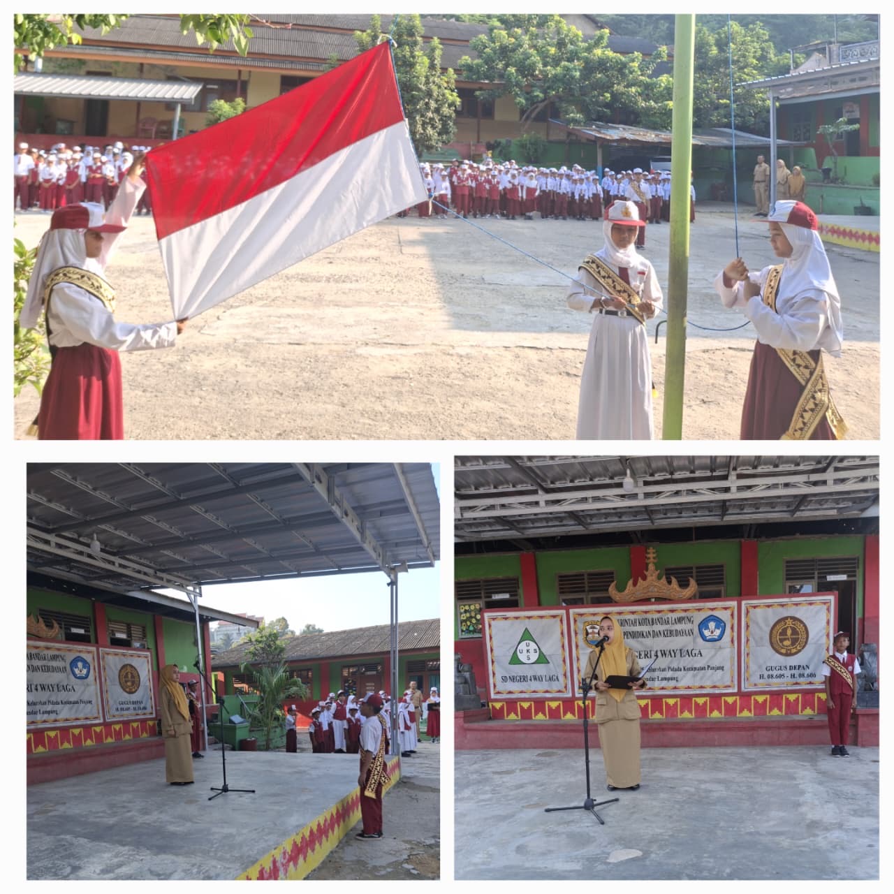 Gambar Berita: UPACARA RUTIN HARI SENIN - PATUHI ADAB MURID TERHADAP GURU