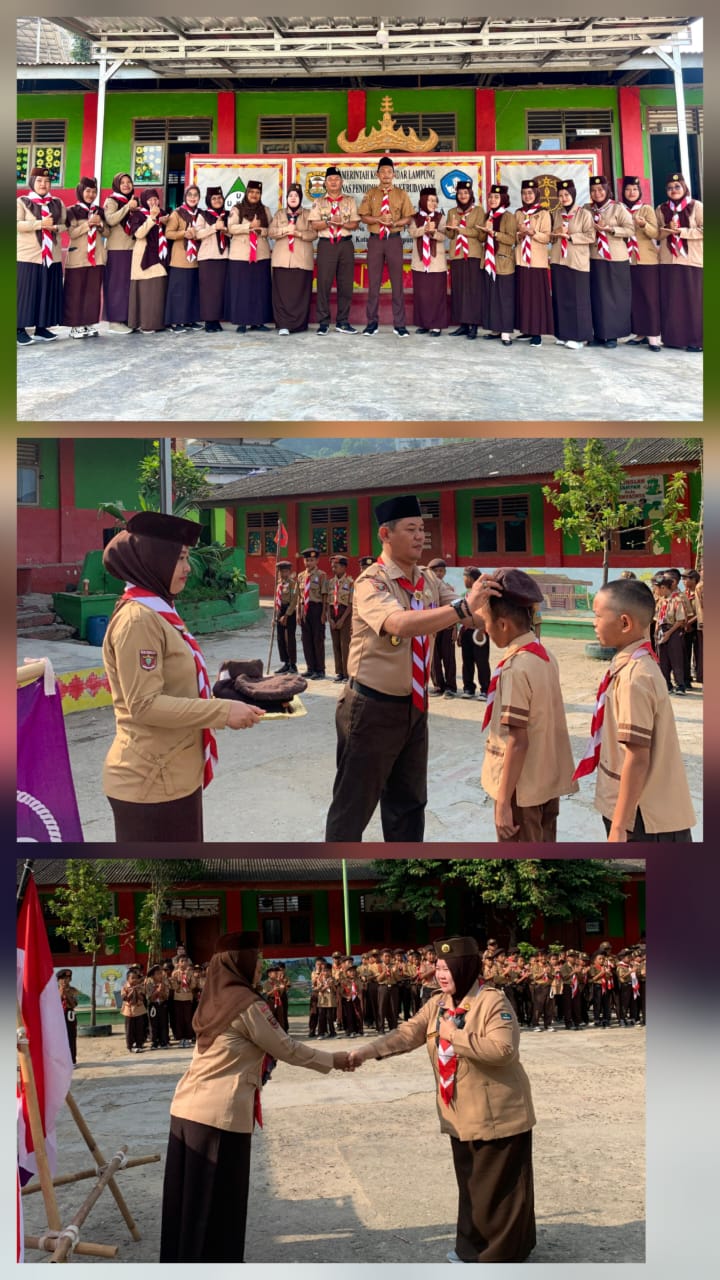 Gambar Berita: SDN 4 Way Laga lantik 123 Siaga jadi Penggalang